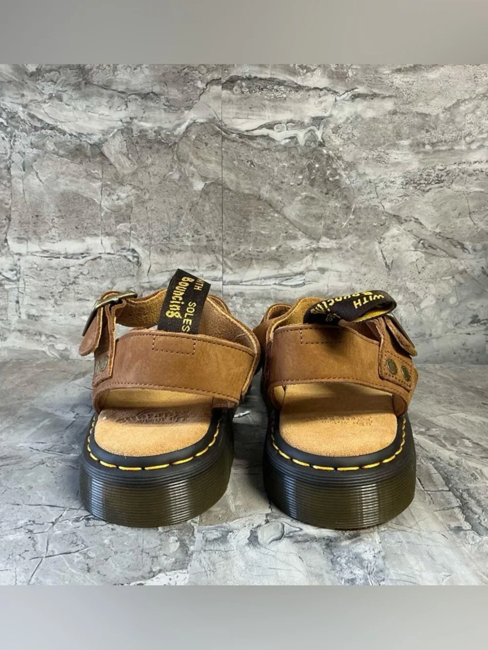 Dr.Martens GRYPHON TUMBLED NUBUCK SANDALS - Picture 11 of 13